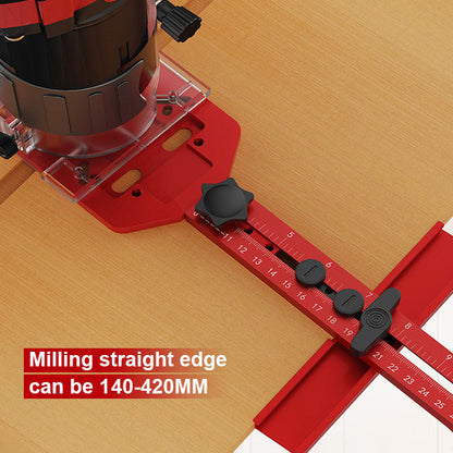 🌟 Multi-Function Aluminum Router Base: 3-in-1 Solution for Trimming, Rounding, and Grooving! ✂️🔧✨