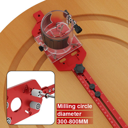 🌟 Multi-Function Aluminum Router Base: 3-in-1 Solution for Trimming, Rounding, and Grooving! ✂️🔧✨