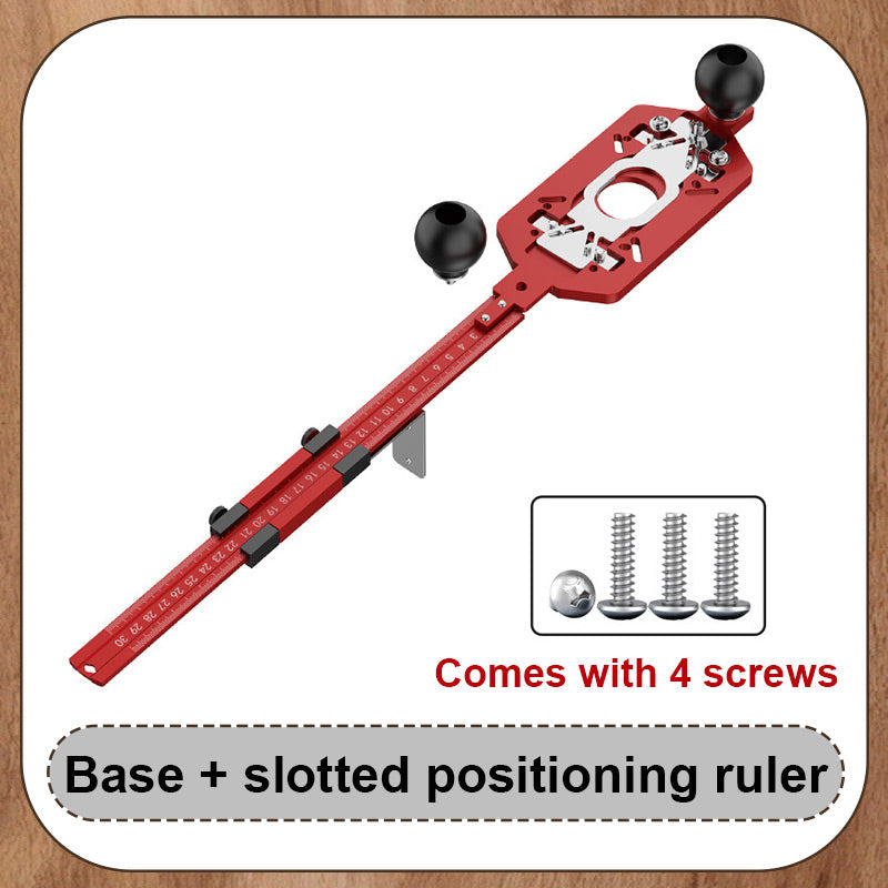 🌟 Multi-Function Aluminum Router Base: 3-in-1 Solution for Trimming, Rounding, and Grooving! ✂️🔧✨