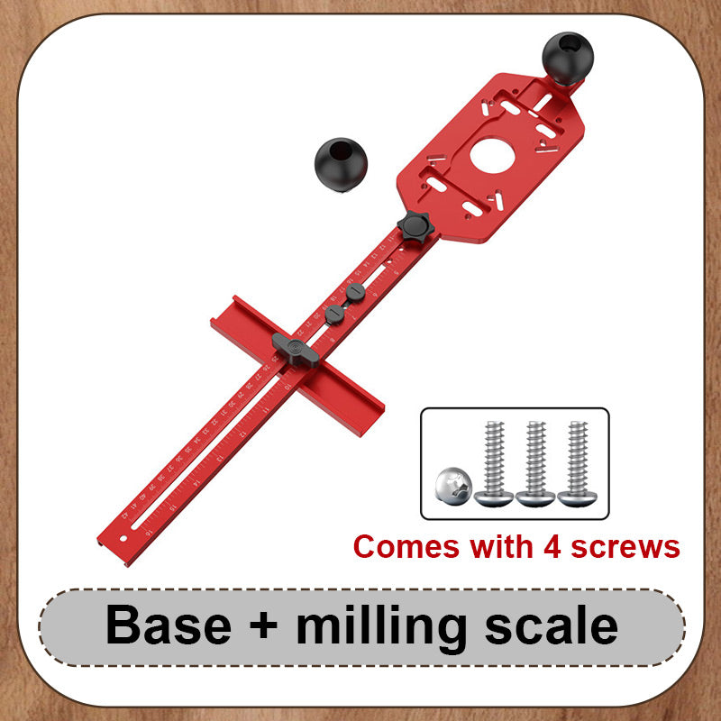 🌟 Multi-Function Aluminum Router Base: 3-in-1 Solution for Trimming, Rounding, and Grooving! ✂️🔧✨