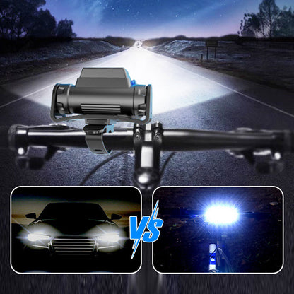 Outdoor Portable Dual Head Super Bright LED Bike Headlight