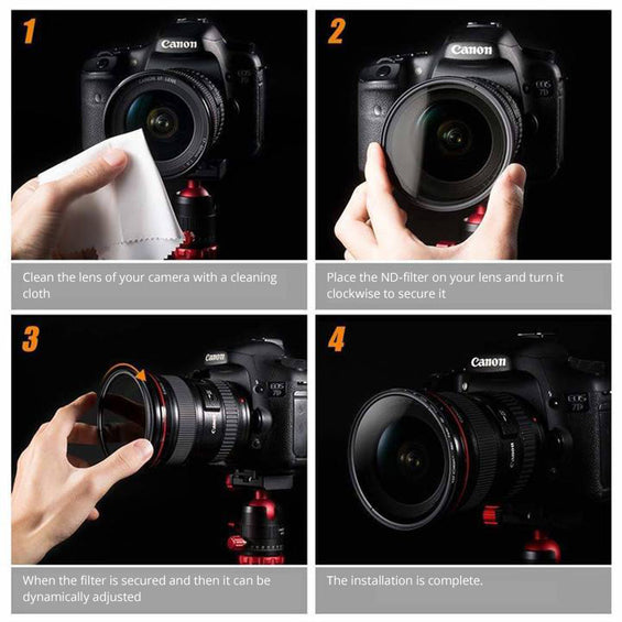 The perfect shooting tool for your cell phone: dynamic ND filters for light control at your fingertips!