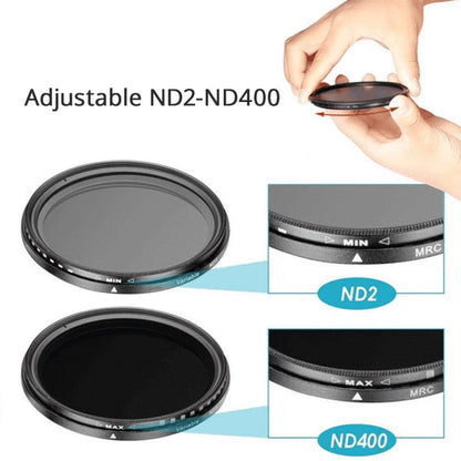 The perfect shooting tool for your cell phone: dynamic ND filters for light control at your fingertips!