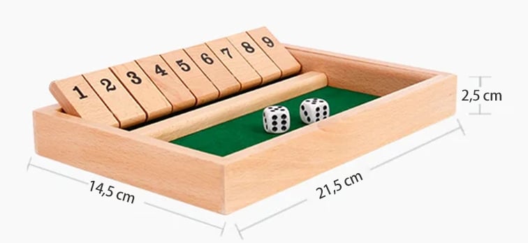 🎉FUN FAMILY GAMES - Shut The Box Board Game