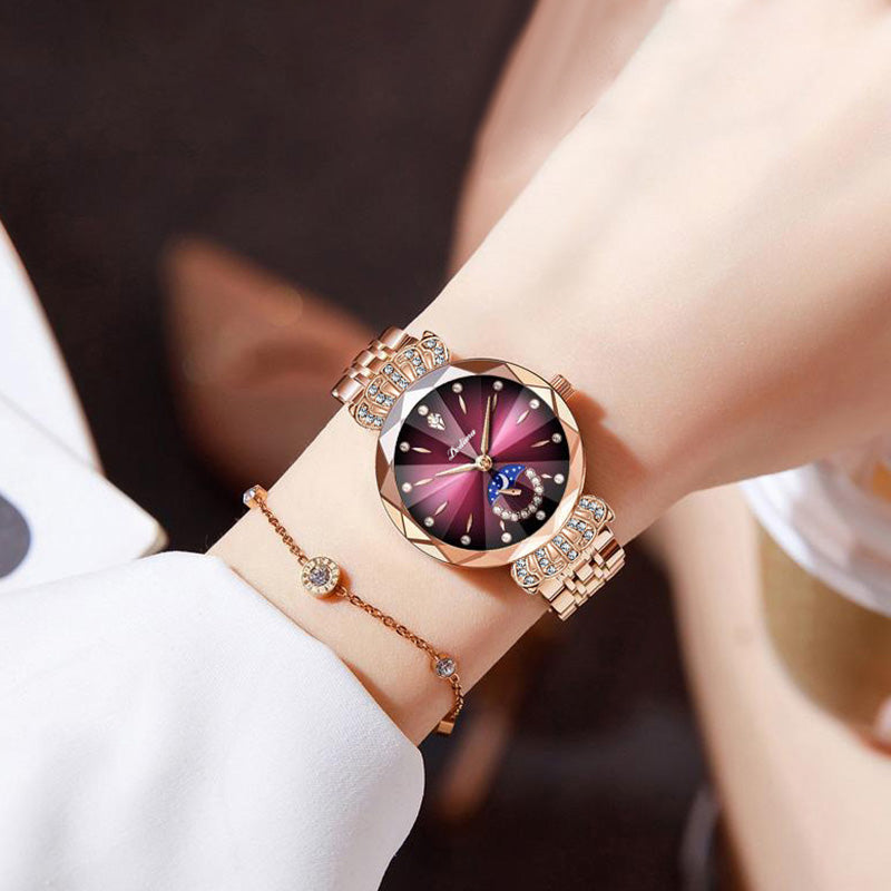 🎀60%OFF New Year Sale🎀Fashionable Diamond Moon Star Watch for Women