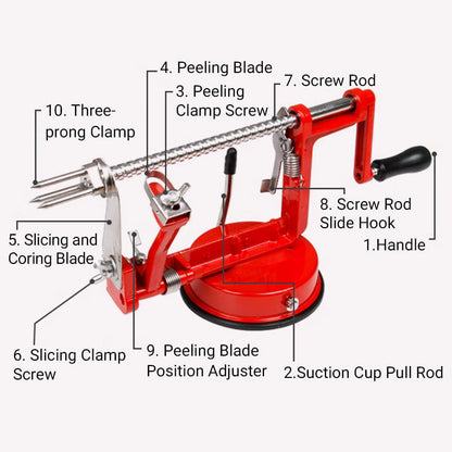 3-in-1 Hand Crank Peeler