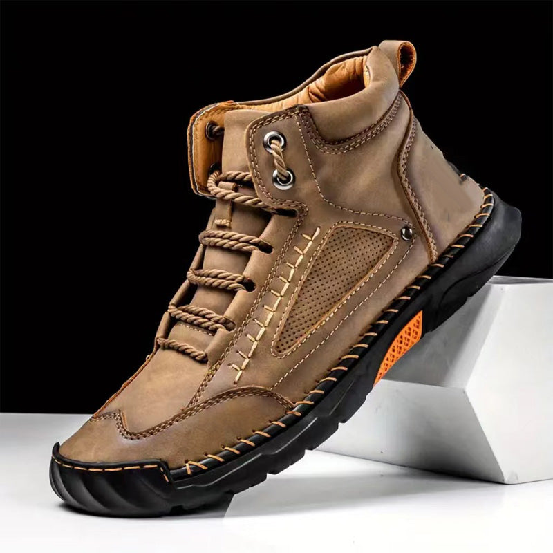 💥Stylish Hand-Stitched Flat Sole Men's Boots