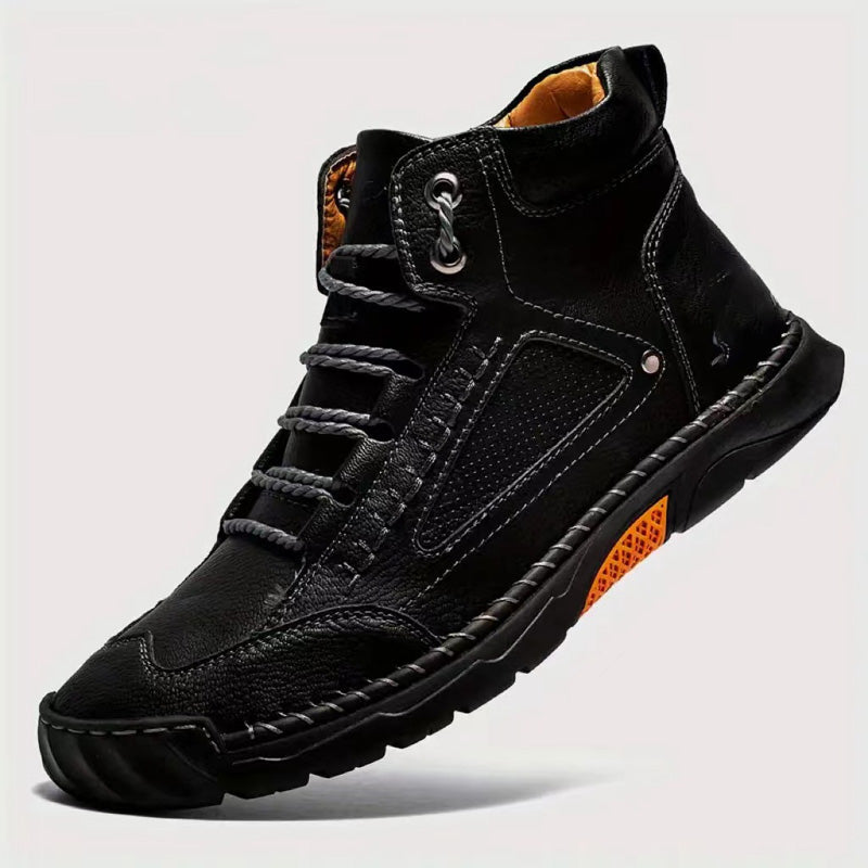 💥Stylish Hand-Stitched Flat Sole Men's Boots