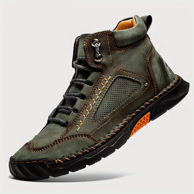 💥Stylish Hand-Stitched Flat Sole Men's Boots