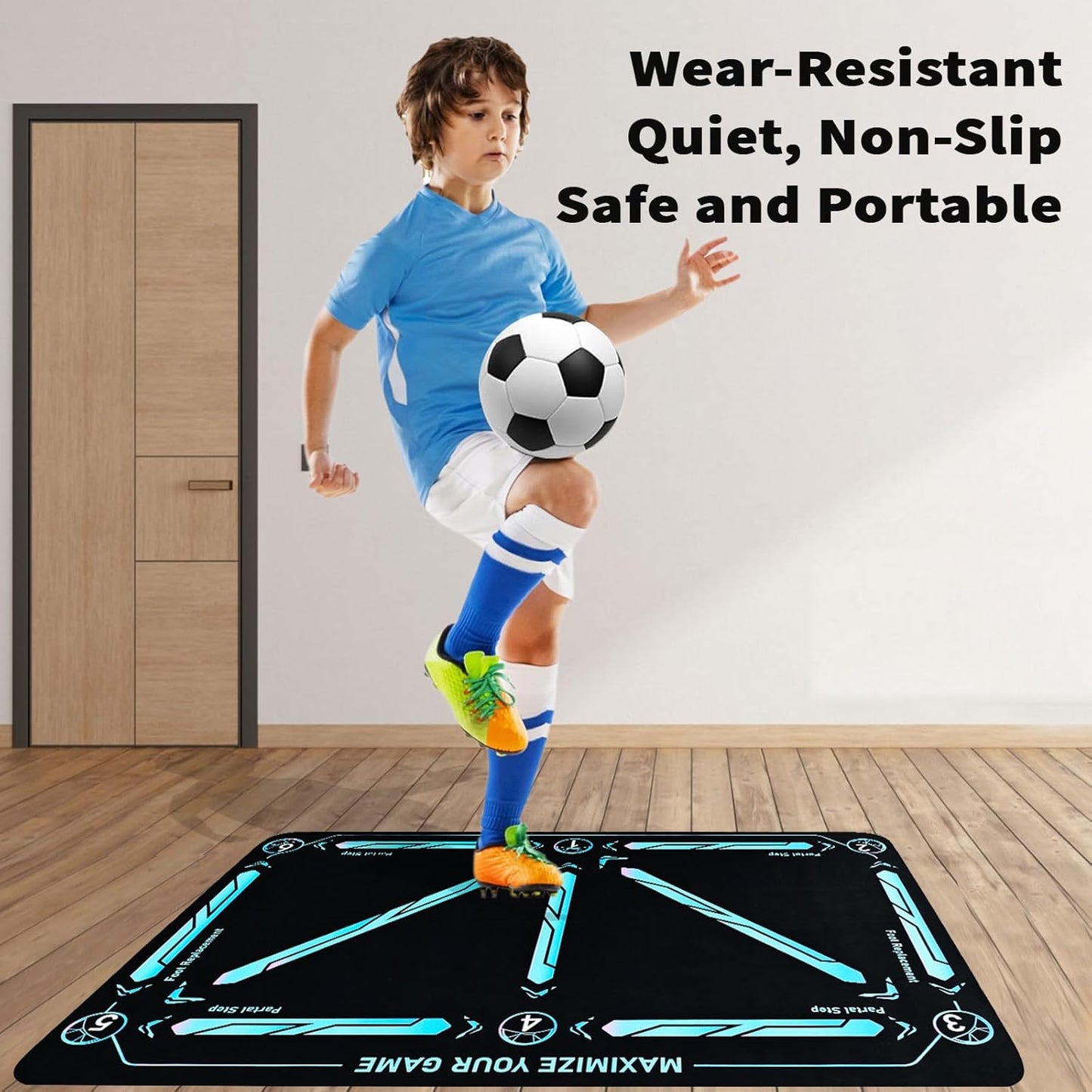 🔥 Last Day of Promotion: 50% OFF - ⚽ Soccer Training Mat for all levels, non-slip and silent