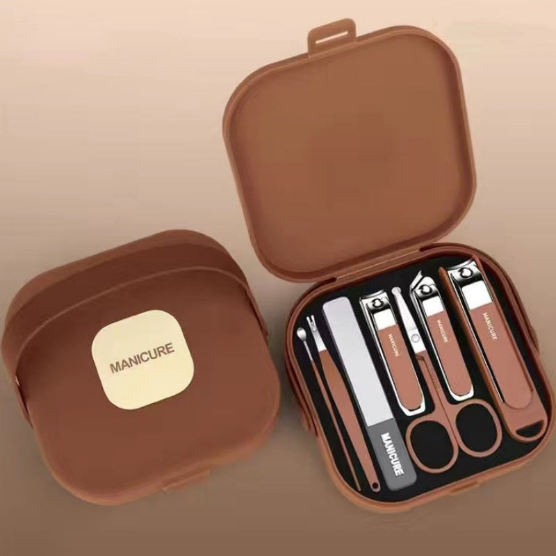 🔥Hot Sale 50% OFF🔥Splash-Proof Portable 7-PCS Nail Clipper Manicure Set