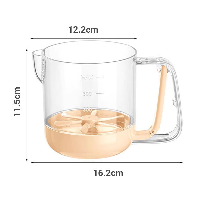 Multifunctional Hand-Pressed Egg Stirring Cup with Measuring Scale