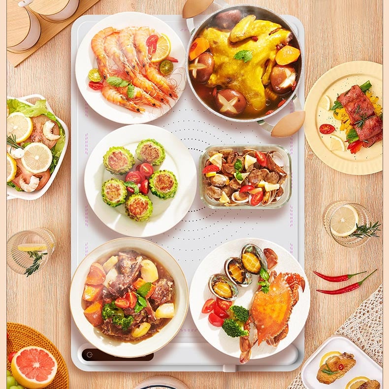 🎁Early Christmas Sale 55% off🎄Adjustable WarmingTray ABC NEWS TOP RATED KITCHEN INNOVATION