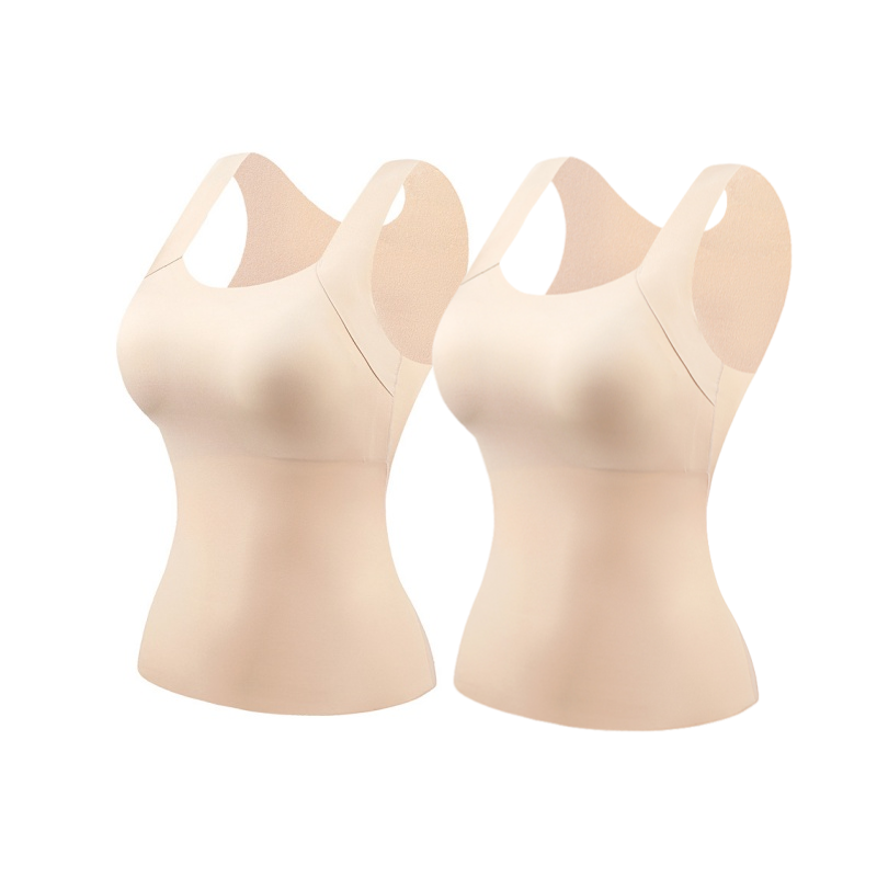 📢50%  OFF!⏰Women’s U-Neck Thermal Tank with Built-In Bra – Warm, Supportive & Braless Comfort ❄️❤️