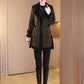 Women's Elegant Warm Coat with Faux Fur Collar