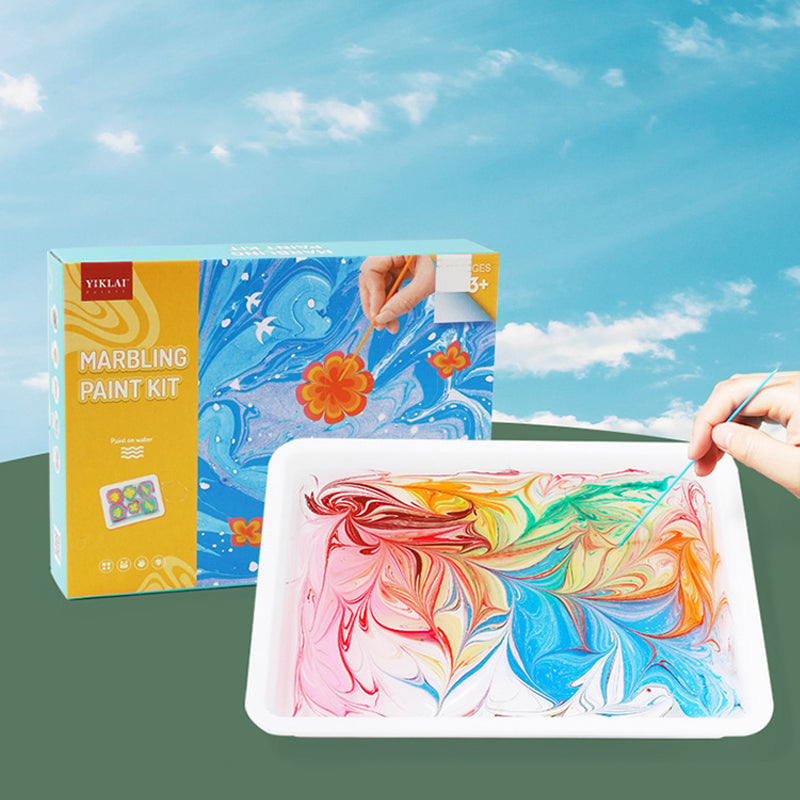🌊🎨The Hottest Art Trend of 2025!🎨 Water Marbling Paint Art Kit - Inspire Creativity, Endless Fun!