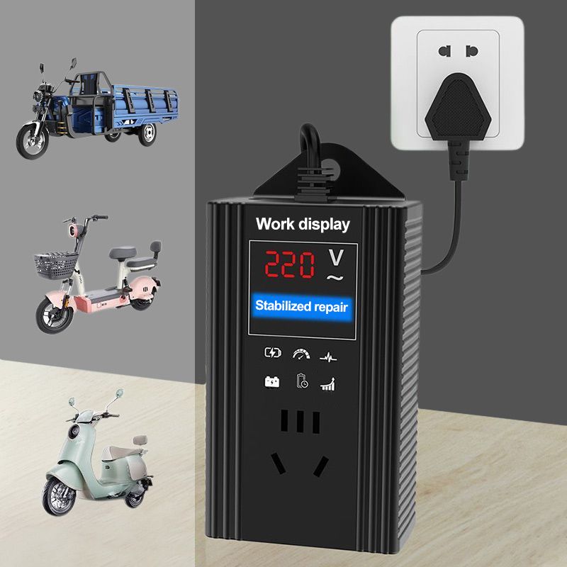 Electric Battery Pulse Repair Charger with LCD Display