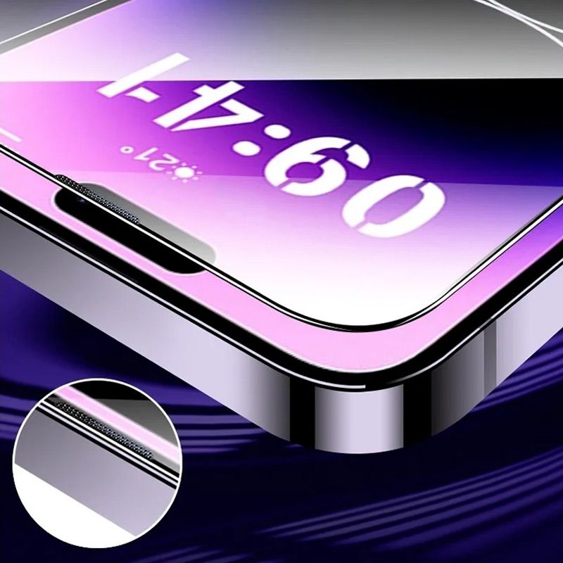 Quick-Apply Anti-Dust and Blue Light Screen Privacy Protector for iPhone