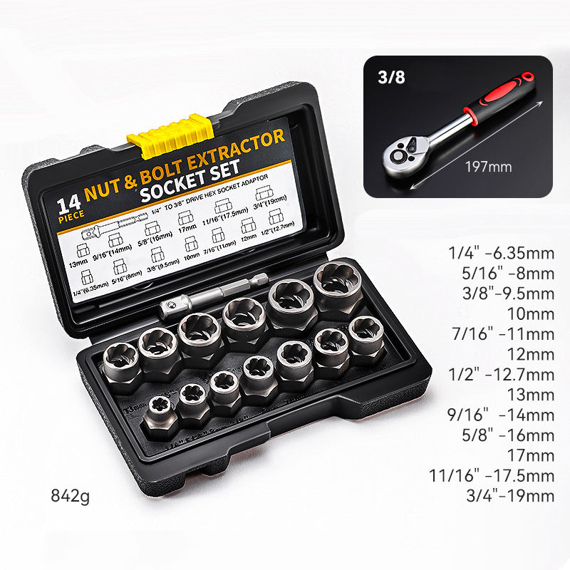 ⚡Hot Sale 55% OFF 🔩Damaged Screw And Bolt Extractor Set🚗