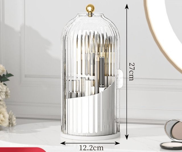 ⏳ Time-Limited Special ⏰🪥 Sliding Lid Toothbrush Organiser – 360° Spin, Dustproof & Space-Smart ✨