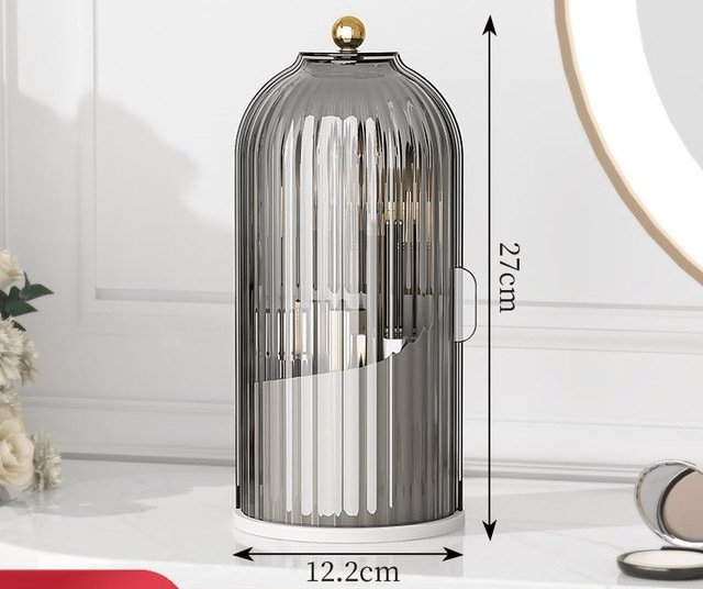 ⏳ Time-Limited Special ⏰🪥 Sliding Lid Toothbrush Organiser – 360° Spin, Dustproof & Space-Smart ✨