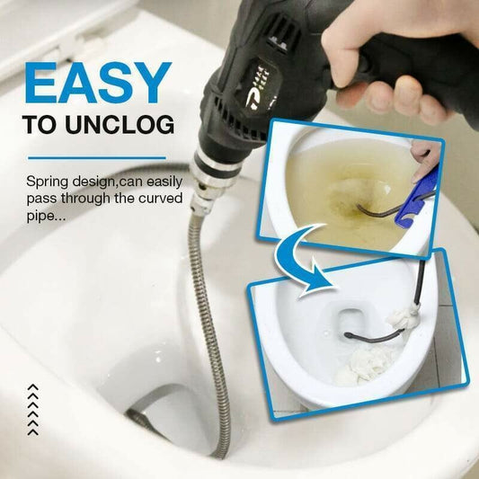 🚿 50% OFF NOW! 🎉 Electric Drain Cleaner Spring – Powerful Motor, Flexible Cable & Easy Storage 🛠️📦