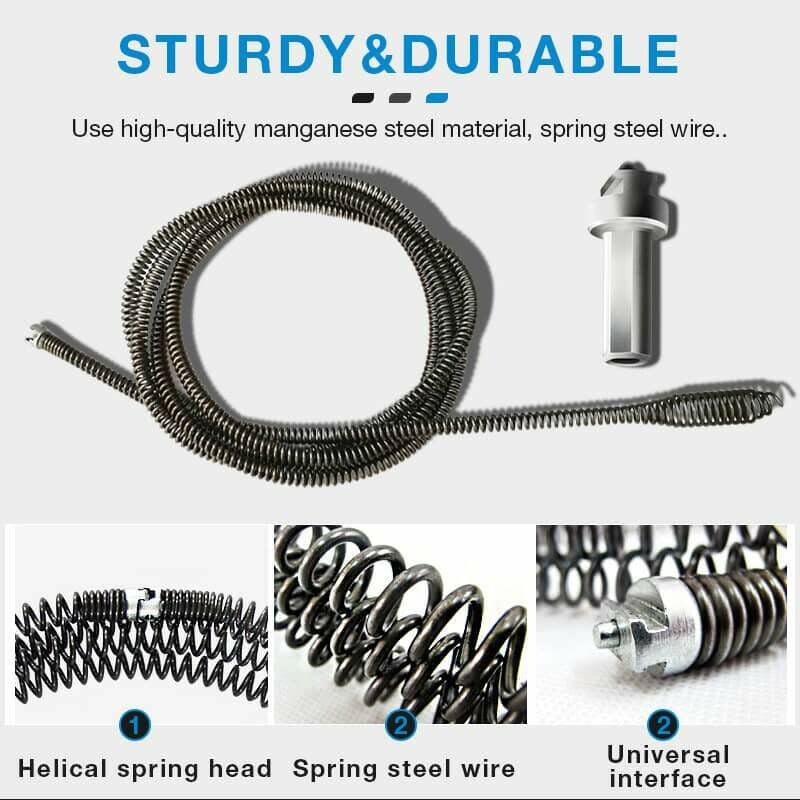 🚿 50% OFF NOW! 🎉 Electric Drain Cleaner Spring – Powerful Motor, Flexible Cable & Easy Storage 🛠️📦