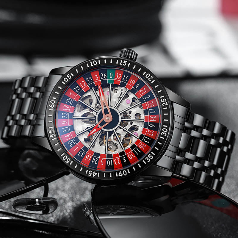 🔥Hot Sale🔥 Men's Roulette Watch - Unique Design🕰️Stylish Casino Flair, Show Your Personality!