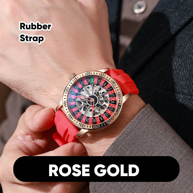 🔥Hot Sale🔥 Men's Roulette Watch - Unique Design🕰️Stylish Casino Flair, Show Your Personality!