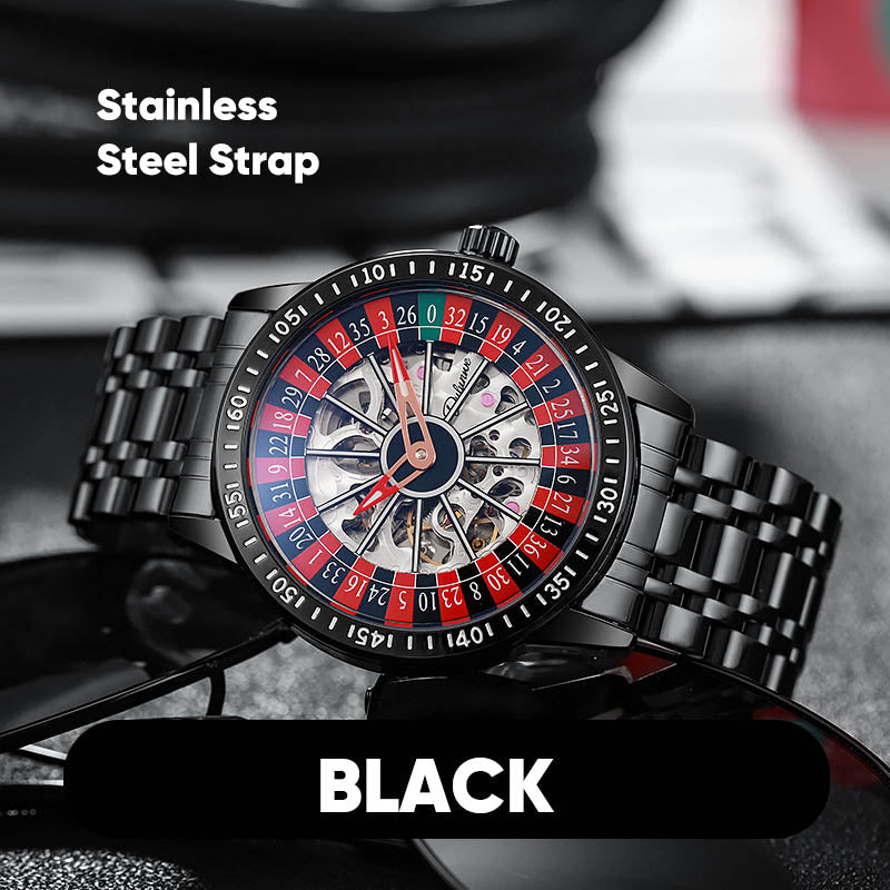 🔥Hot Sale🔥 Men's Roulette Watch - Unique Design🕰️Stylish Casino Flair, Show Your Personality!