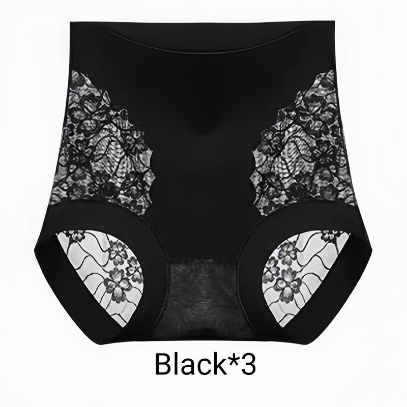 Women’s High Waist Lace Seamless Panties