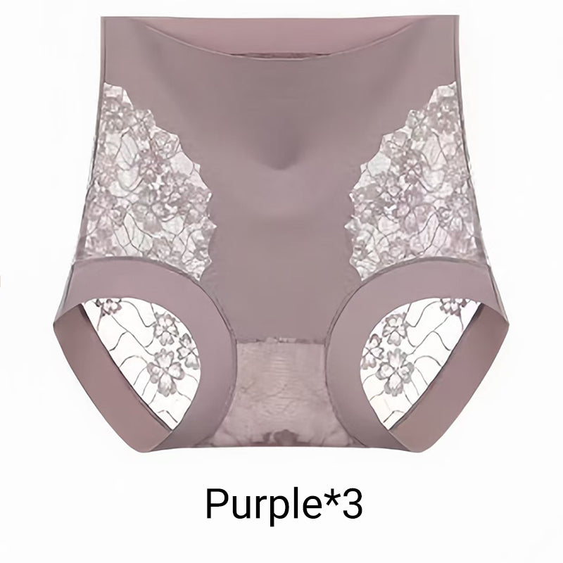 Women’s High Waist Lace Seamless Panties