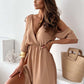 💖👗Limited Sale 40% OFF🌹 Women’s Elegant Sexy V Neck Side Slit Dress - Show Off Your Charming Curves, Radiate Elegance!