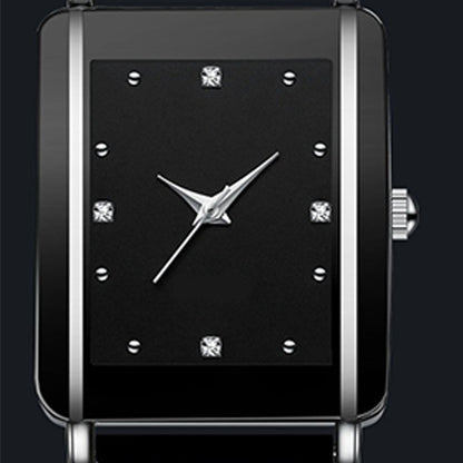 Fashion Ceramic Square Quartz Watch