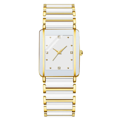 Fashion Ceramic Square Quartz Watch