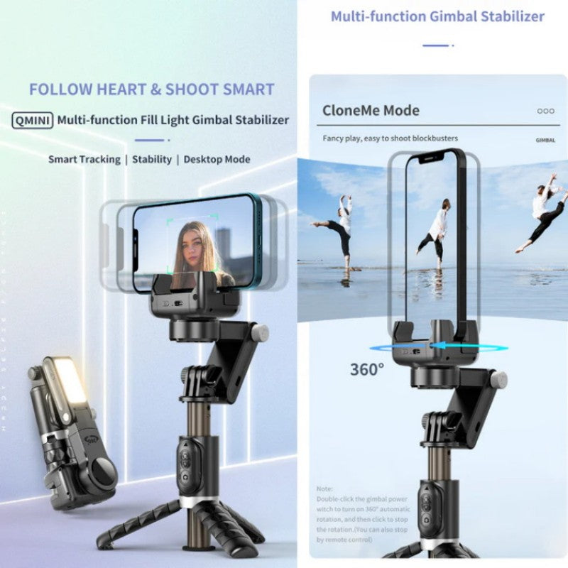 💥Limited Time Sales - 50% OFF💥📱360° Rotating 3-Axis Foldable Gimbal Stabilizer for Smartphones Capture Life Rock-Steady