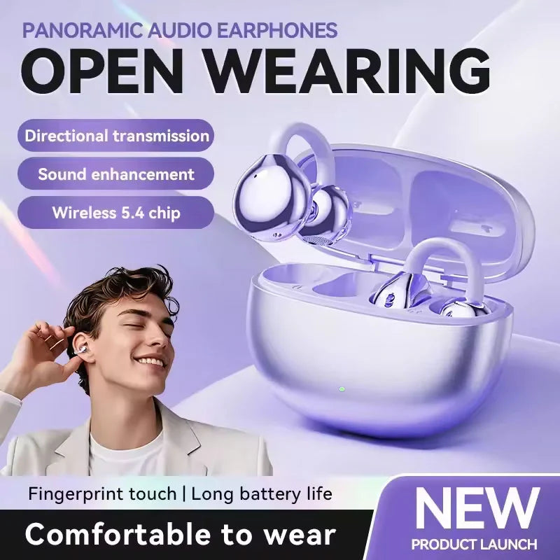 🎶🎧Ear Clip Bluetooth Headphones🎧Wireless Freedom, Music on the Go