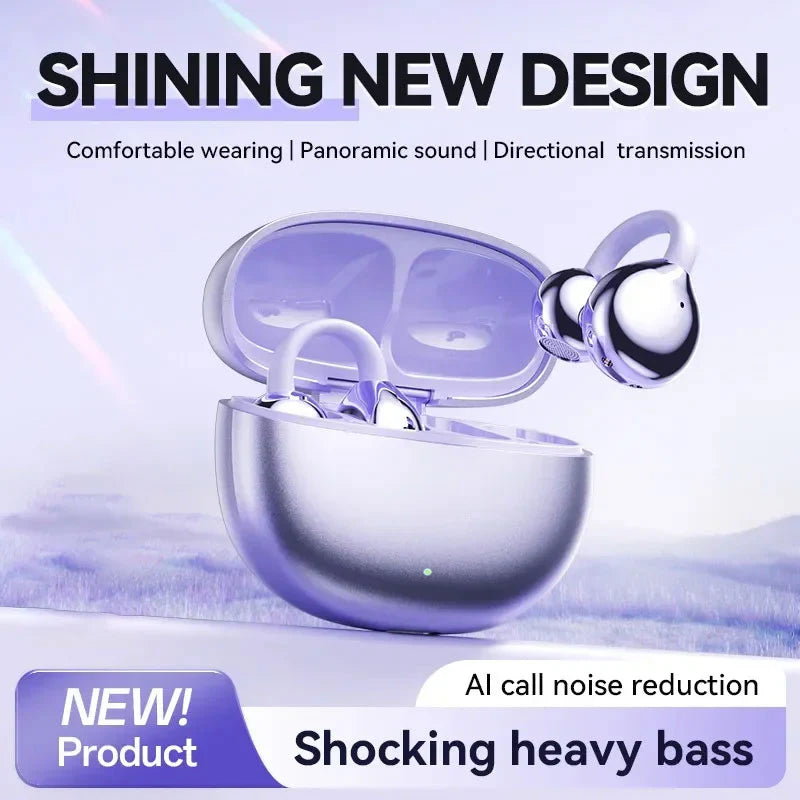 🎶🎧Ear Clip Bluetooth Headphones🎧Wireless Freedom, Music on the Go