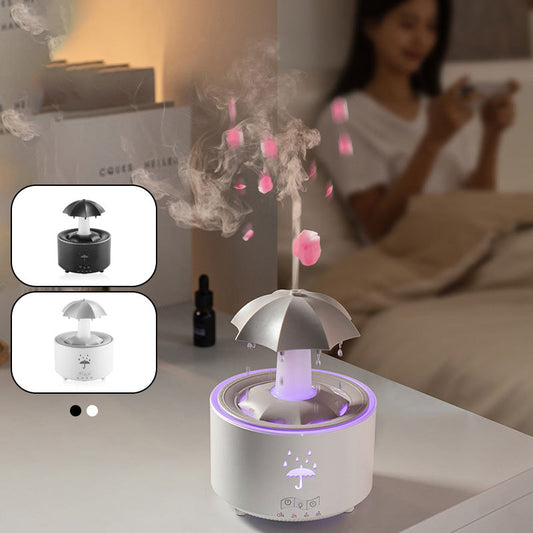 🌈💧7 Color Rotating Raindrop Aromatherapy Humidifier💧🌈Colorful Light Show  Fragrant Mist Creating a Dreamy Home Atmosphere