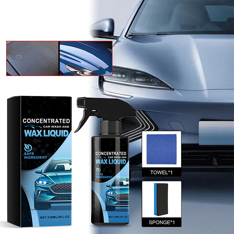 🔥Buy 3 Get 2 Free✨ Gentle and effective car cleaning spray with sponge and wipe