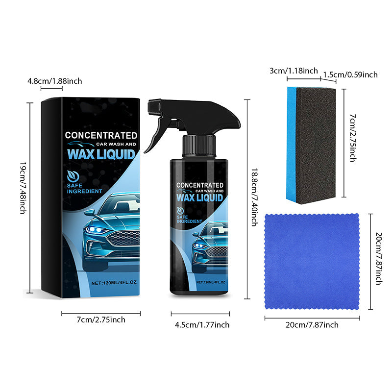 🔥Buy 3 Get 2 Free✨ Gentle and effective car cleaning spray with sponge and wipe
