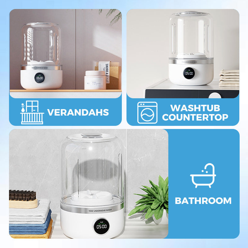 😍Portable Rechargeable Mini Washing Machine for Underwear！🩲