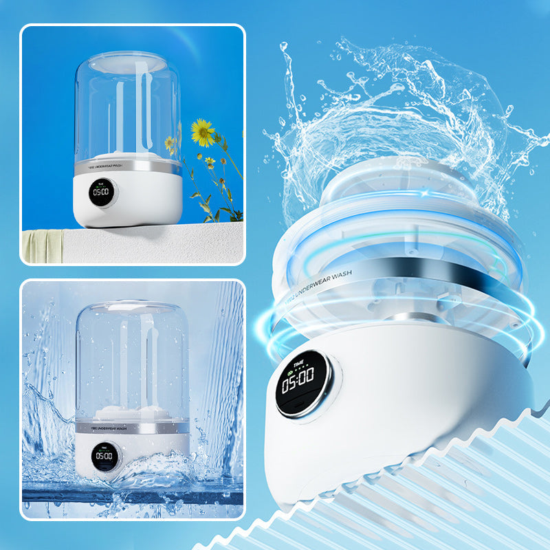 😍Portable Rechargeable Mini Washing Machine for Underwear！🩲