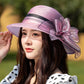 👒2025 Summer Essentials🙋‍♀️Elegant Wide Brim Flower UV Protective Hat