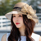 👒2025 Summer Essentials🙋‍♀️Elegant Wide Brim Flower UV Protective Hat
