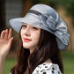 👒2025 Summer Essentials🙋‍♀️Elegant Wide Brim Flower UV Protective Hat