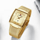 🔥Men’s Ultra-thin Square Mesh Belt Quartz Watch