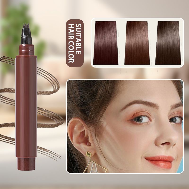 💄✨Waterproof 4-in-1 Beard & Eyebrow Pen - Lasting & Smudge-Free