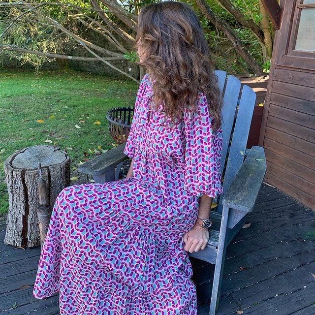 🎊Big price reduction🎊2025 Popular Women's Elegant Puff Sleeve Floral Boho Maxi Dress