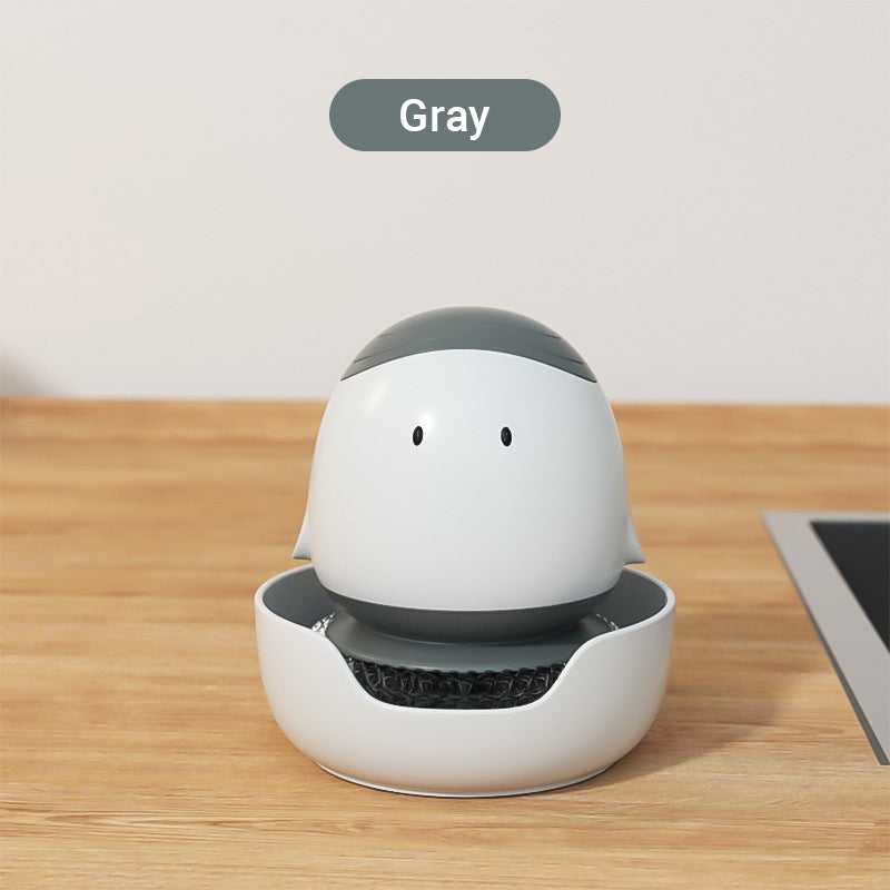 🧼BUY 3 GET 2 FREE🎁Cute Steel Scrubber with Detergent Dispenser🛒 BUY 3 GET 2 FREE Scrub & Dispense  Make Cleaning Fun & Easy